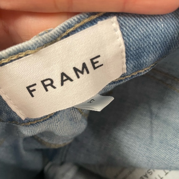 $246 Frame Women's Blue Denim Le High Flare Cebu Jeans Pants Size 27 NWT - Picture 6 of 6